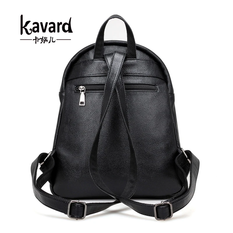 Kavard модный рюкзак для женщин школьные сумки подростков черные маленькие рюкзаки