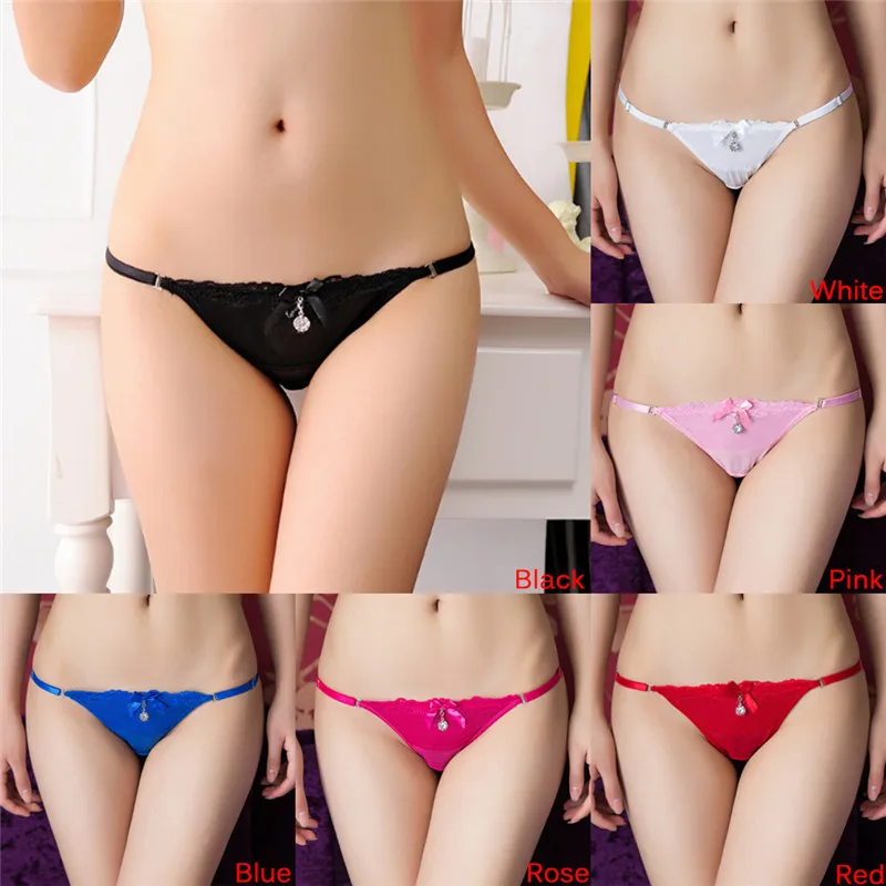 1pc 6 Colors Thongs G-string V-string Panties Sexy Women Ladies Lingerie Underwear Knickers Lingerie