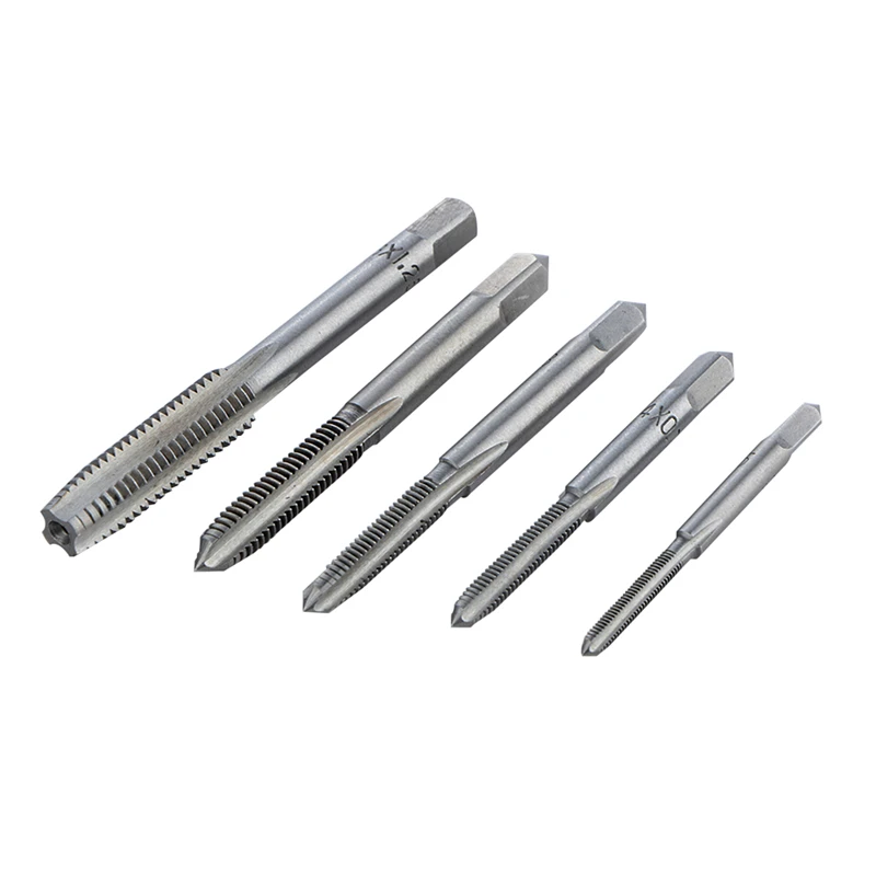5pcs Hss Machine Screw Thread Metric Plug Tap Screw Taps 3mm 4mm 5mm