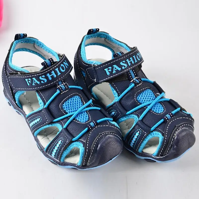 

Baby Boy Sandals 2019 Summer Kids Shoes Brand Closed Toe Toddler Boys Sandals Sport PU Leather Baby Boys Sandals Shoes Size