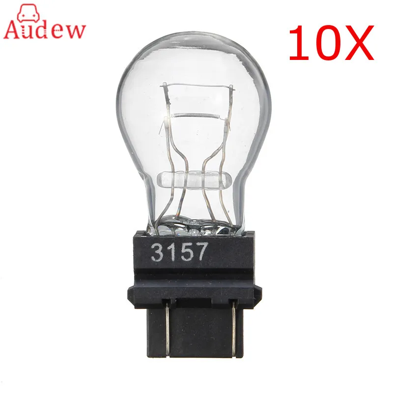 

10Pcs 3157 Bright Light Bulbs Tail Brake Backup Reverse S8 Signal Lamp Turn Signal
