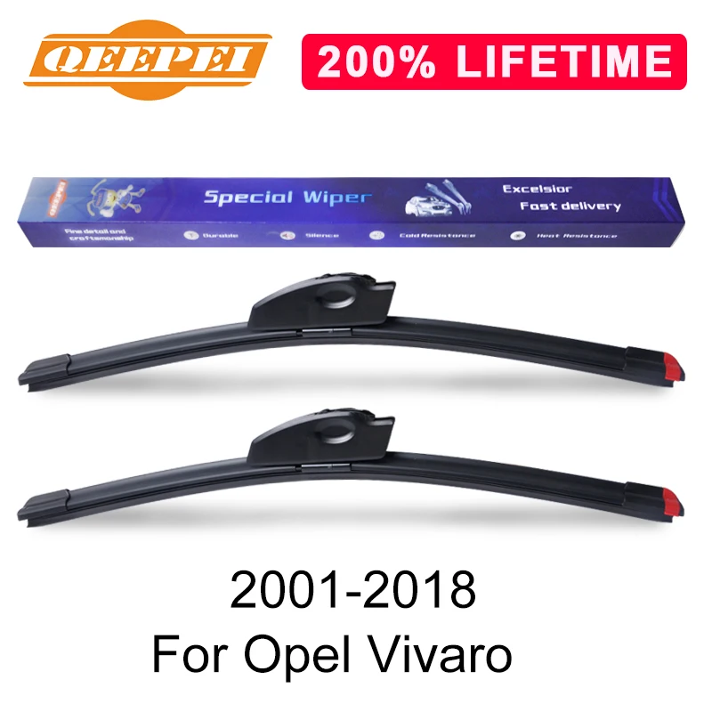 QEEPEI Replace Wiper Refill Windscreen Blades For Opel Vivaro Minivan 2001-2018 Windshield Rubber Replacement | Автомобили и