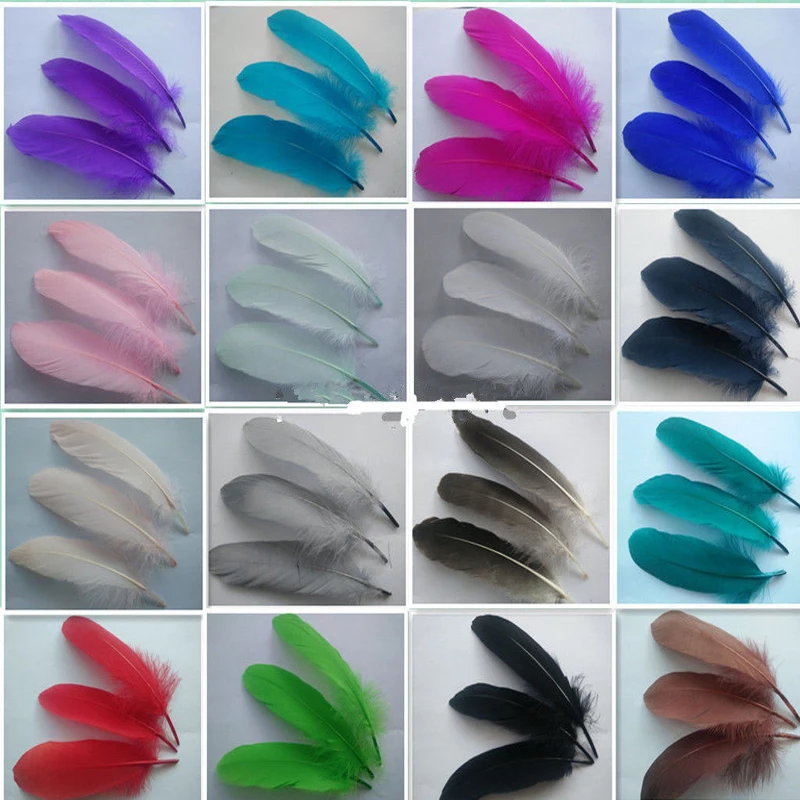 

Beautiful! natural goose feather 15-20cm / 6-8inches 10pcs Colour optional