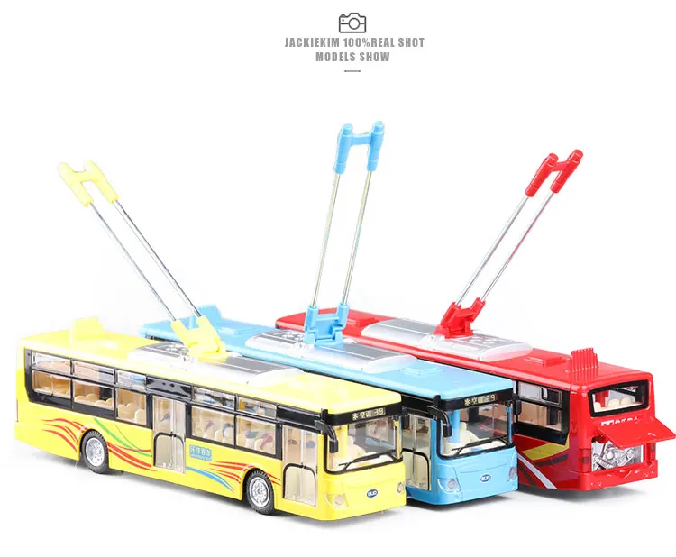 Высокая симуляция рельсовый транспорт 1:50 Масштаб сплава тянуть назад тележки автобус, Металлический Игрушечный автобус для детей подарки игрушки
