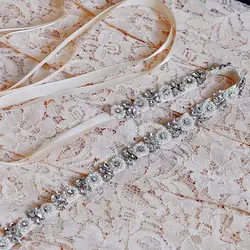 TRiXY B101 Бесплатная доставка ручной работы свадебные пояса Кристалл Стразы Свадебный Пояс, лента модные тонкие свадебные Ремни