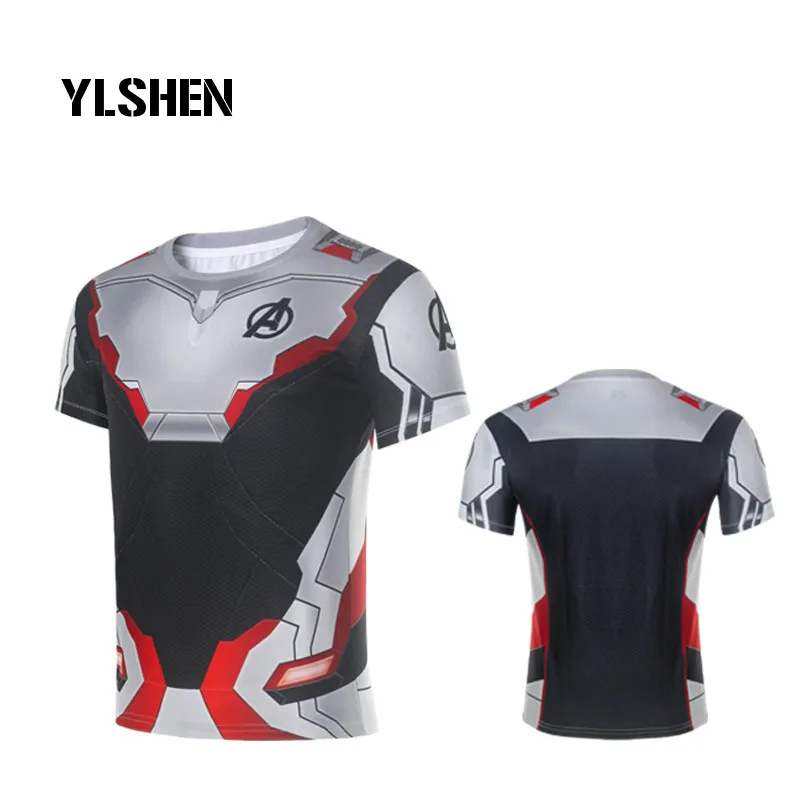 2019 New Avengers Endgame Quantum Realm T-shirt Tee Man Advanced Tech Top Shirt Cosplay Costumes Avengers Endgame Hoodies Jacket