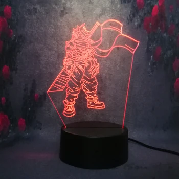 

Free shiping Cartoon Characters 3D Night Light LED Usb 7 colors Boys Gifts Toys Remote Touch Illusion Lamp Bedroom Table Light