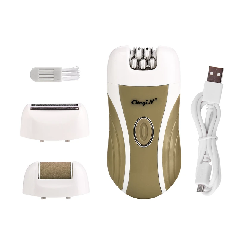 100-240V 3 In 1 Lady Shaver Epilator Electric Shaving Hair Removal Women USB Rechargeable Trimmer Bikini Body depilator Women 40