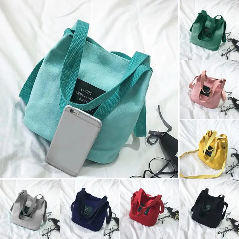 النساء قماش رسول حقيبة البسيطة واحدة الكتف حقيبة Crossbody سيدة الفتيات اختيال حقيبة الإناث التسوق السفر أكياس حقيبة يد
