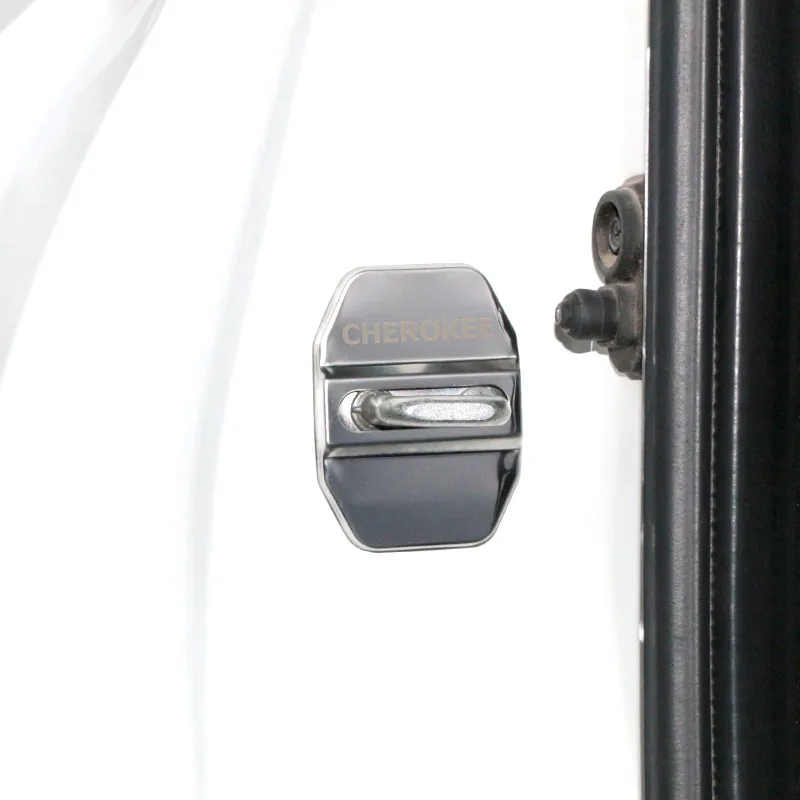 Car Styling Door Lock Cover Auto Emblems Case For Jeep renegade 2016 2017 2018 cherokee xj Accessories Styling|Защитный корпус