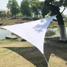 Садовые тени для двора, паруса, экспорт, качественная полиэфирная ткань, водостойкие тени, паруса, треугольные паруса, металлическая пряжка, модель