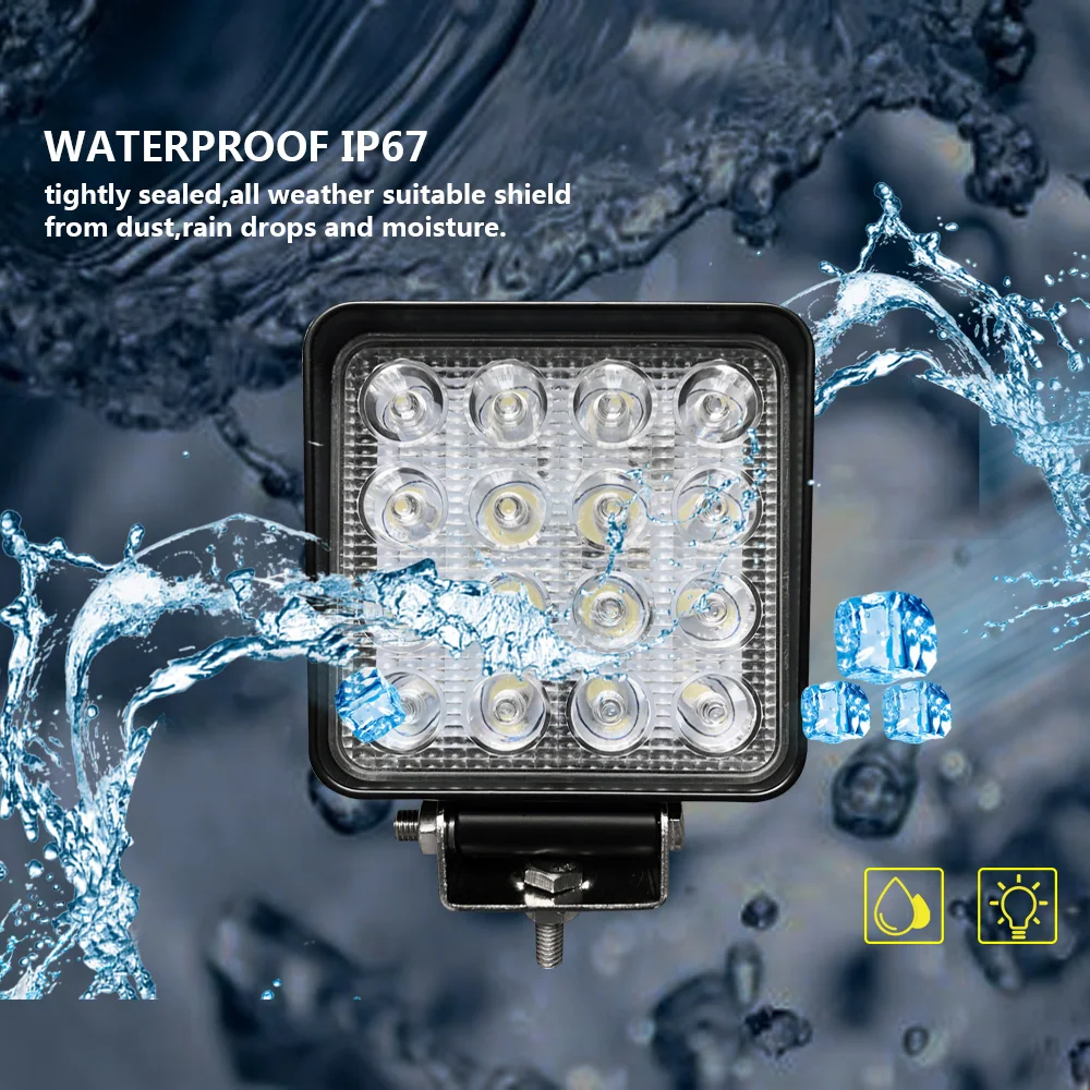 2pcs 5" LED light bar 12V 24V Driving worklights for Offroad auto 4WD 4x4 UAZ SUV motorcycle ramp flood combo beam car fog lamps
