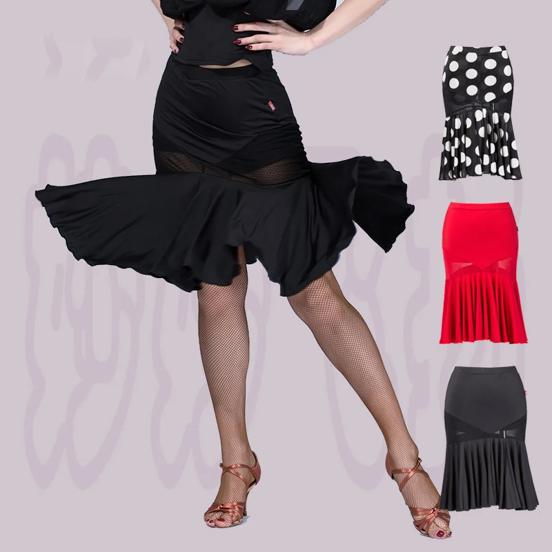 NEW ARRIVAL milk silk latin dance skirt women latin skirt latin dance