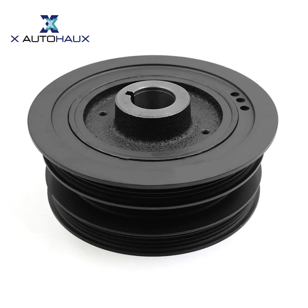 X AUTOHAUX 12303 4S100 Harmonic Balancer Crankshaft Pulley for Nissan