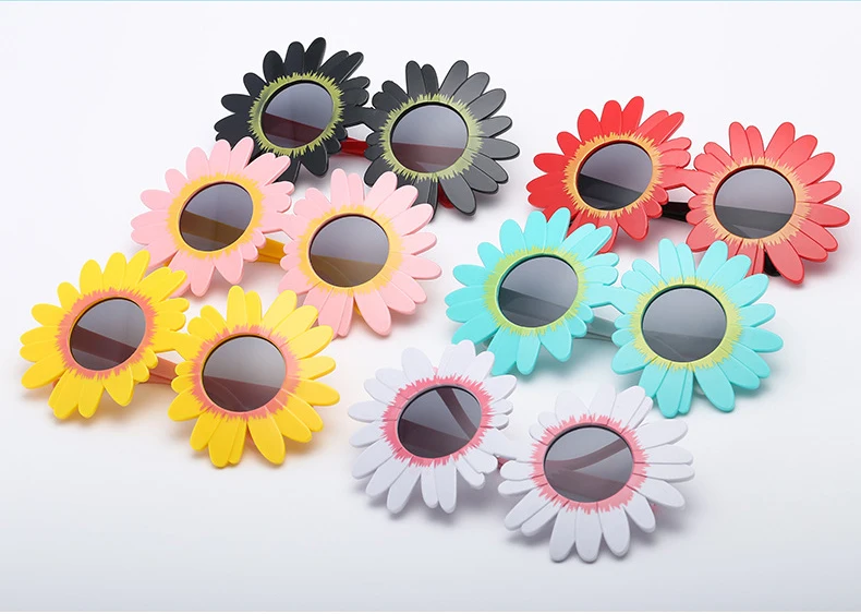 2018 fashion Sun Flower Round Cute kids sunglasses UV400 Boy&girl Lovely baby glasses Children 1 (18)