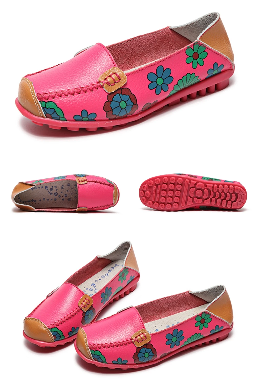 Женская обувь на плоской подошве; 6 цветов; кожаная женская обувь; Повседневная обувь в национальном стиле; обувь для танцев