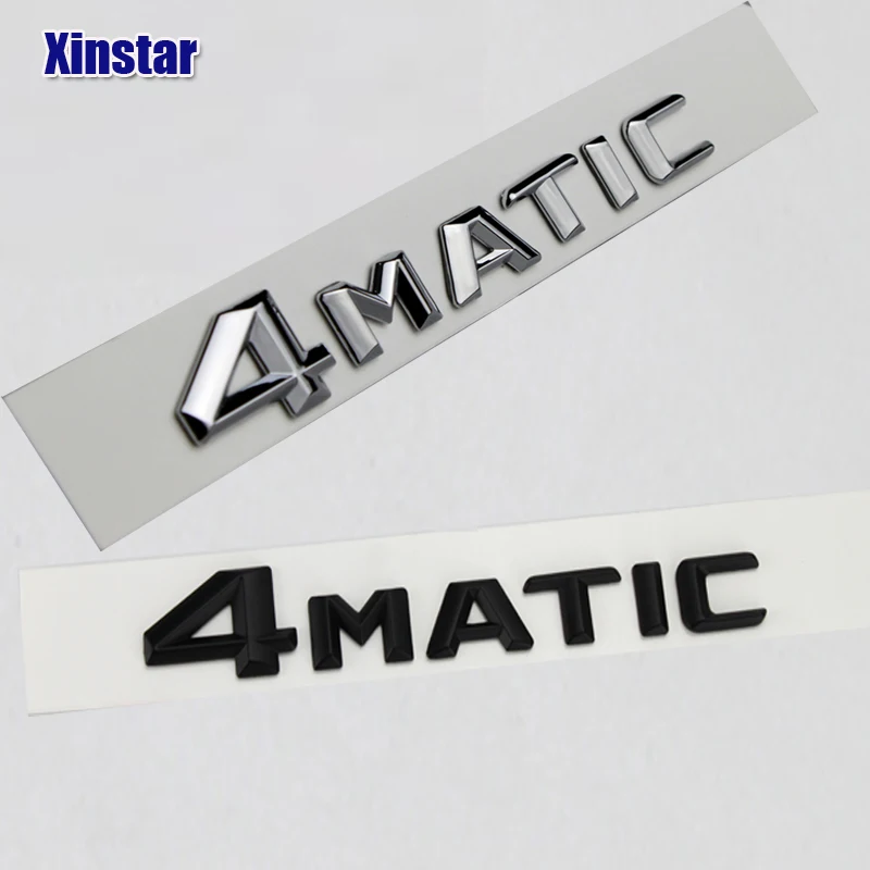 

ABS 4MATIC Badge car rear emblem sticker for Mercedes Benz w117 cla45 w205 c63 w212 e63 w207 w176 a45 x156 gla45 AMG Styling