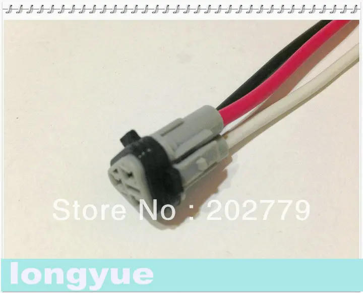 Longyue 2pcs Universal 3 Pin Waterproof Connector With