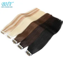Bhf лента для наращивания человеческих волос 20 шт Remy Прямые двухсторонние клейкие волосы для наращивания
