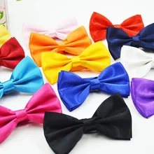 SKMY 1 шт. Мужская Классическая атласная Официальный галстук-бабочка деловой Свадебный регулируемый галстук-бабочка сплошной цвет