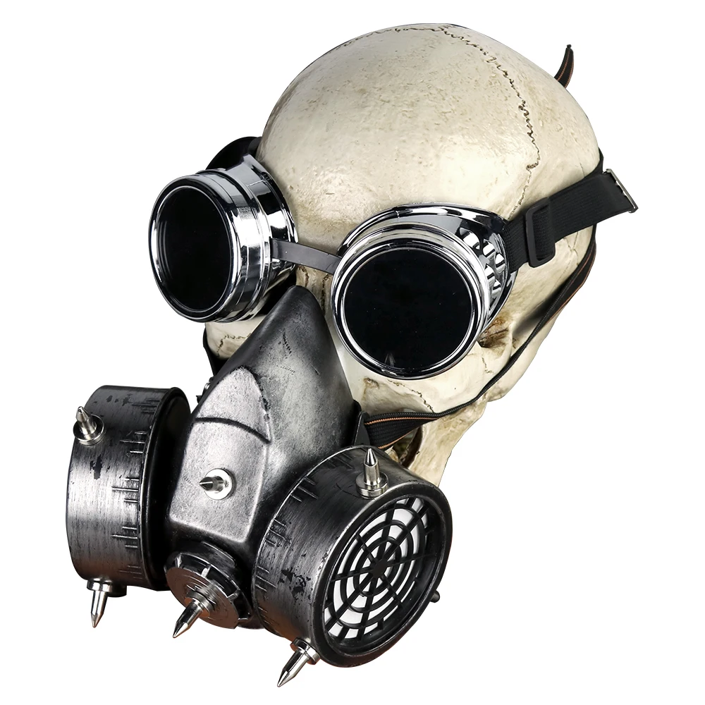

Steampunk Men Women Retro Haze Masks Classic Gothic Halloween Cosplay Googles Gas Masks Anti-frogging Customized Mask