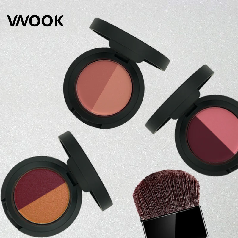 Vnook бренд Make Up Крем Румяна палитры 6 цветов порошок-отбеливатель для лица водостойкий натуральный макияж для профессионалов макияж 2018