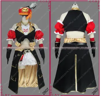 

lovelive new card Kousaka Honoka Pirate awakening cosplay costume crop top+skirt cosplay dress dressed female