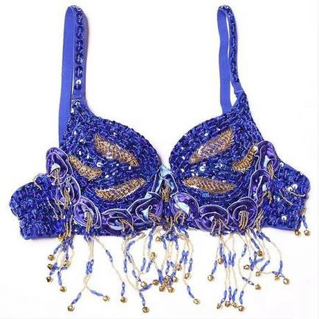 

Belly dance costumes senior sexy flowers tassel beads belly dance bra for women belly dancing bra tops