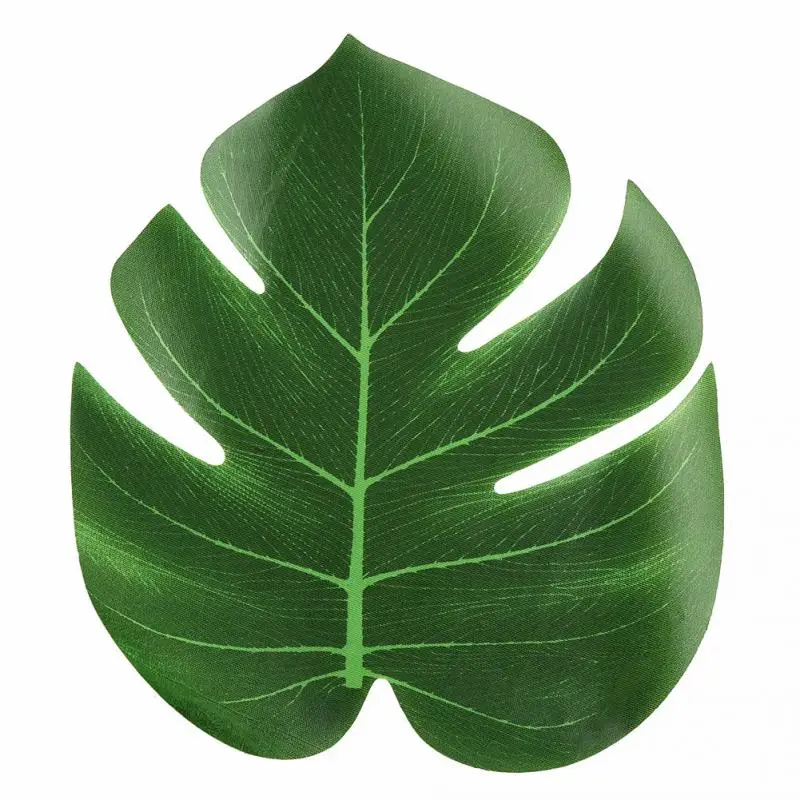 

Summer Simulation Plants Decoration Green Large Artificial Leaves Flowers Tropical Fake Decor For Party Supplies