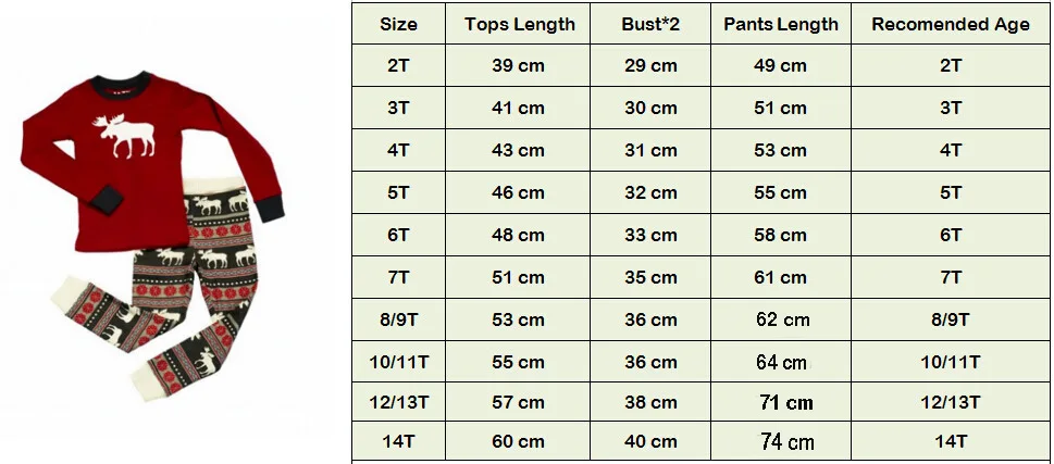 Рождественская семейная одежда пижамы Пижамный набор Рождество Санта Дети одежда для сна футболка с длинным рукавом брюки комплект одежды