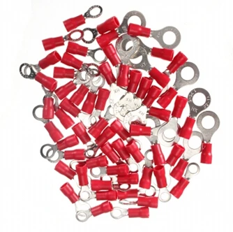 

20Pcs 0.5-1.5mm Ring Ground Insulated Electrical Crimp Terminal