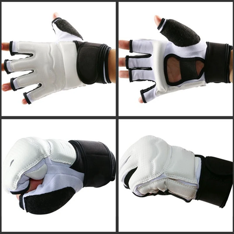 Высококачественные тхэквондо перчатки защитные устройства для рук фриттинг накладки для каратэ бокс черный белый тхэквондо защитные щитки для рук/ног