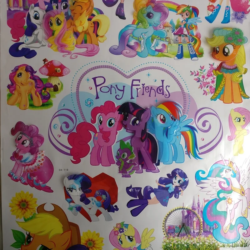 EWAYS 5D My Cute Little Poni наклейка на стену инструмент для украшения комнаты в гостиной