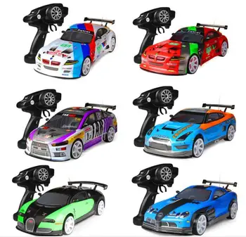 

1:10 large four-wheel drive remote control high-speed car drift racing car model toy with lights short pickup truck 40-70KM/H
