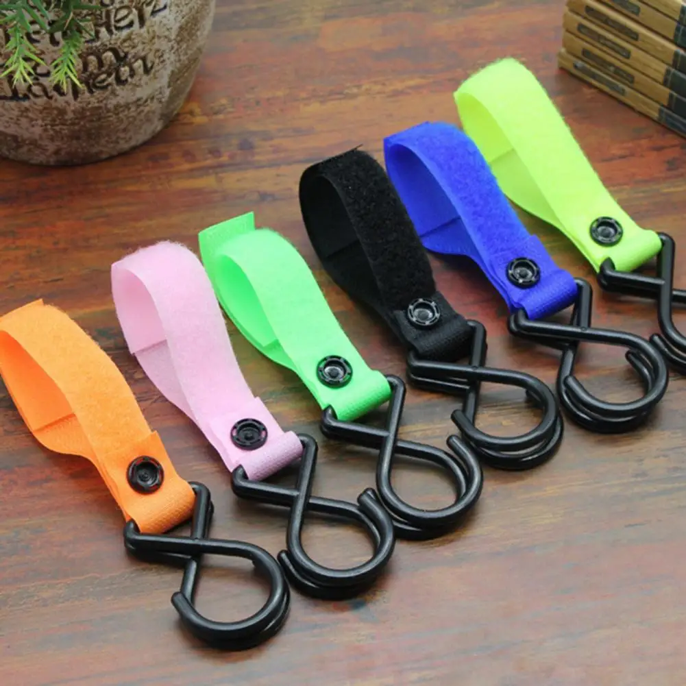 1PC 2X Buggy Clip Pram Pushchair Stroller Side Hook Baby Handle Shopping Bag Plastic Bag Baby Carriage Hook Up