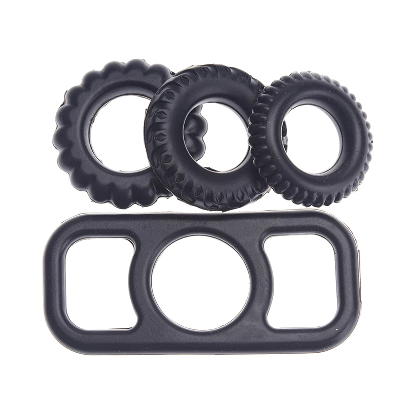 Cock Rings Delay Ejaculation Penis Rings, Silicone TPE Penis Sleeve For Penis Enlargerment Pump Party Favors 4PCS