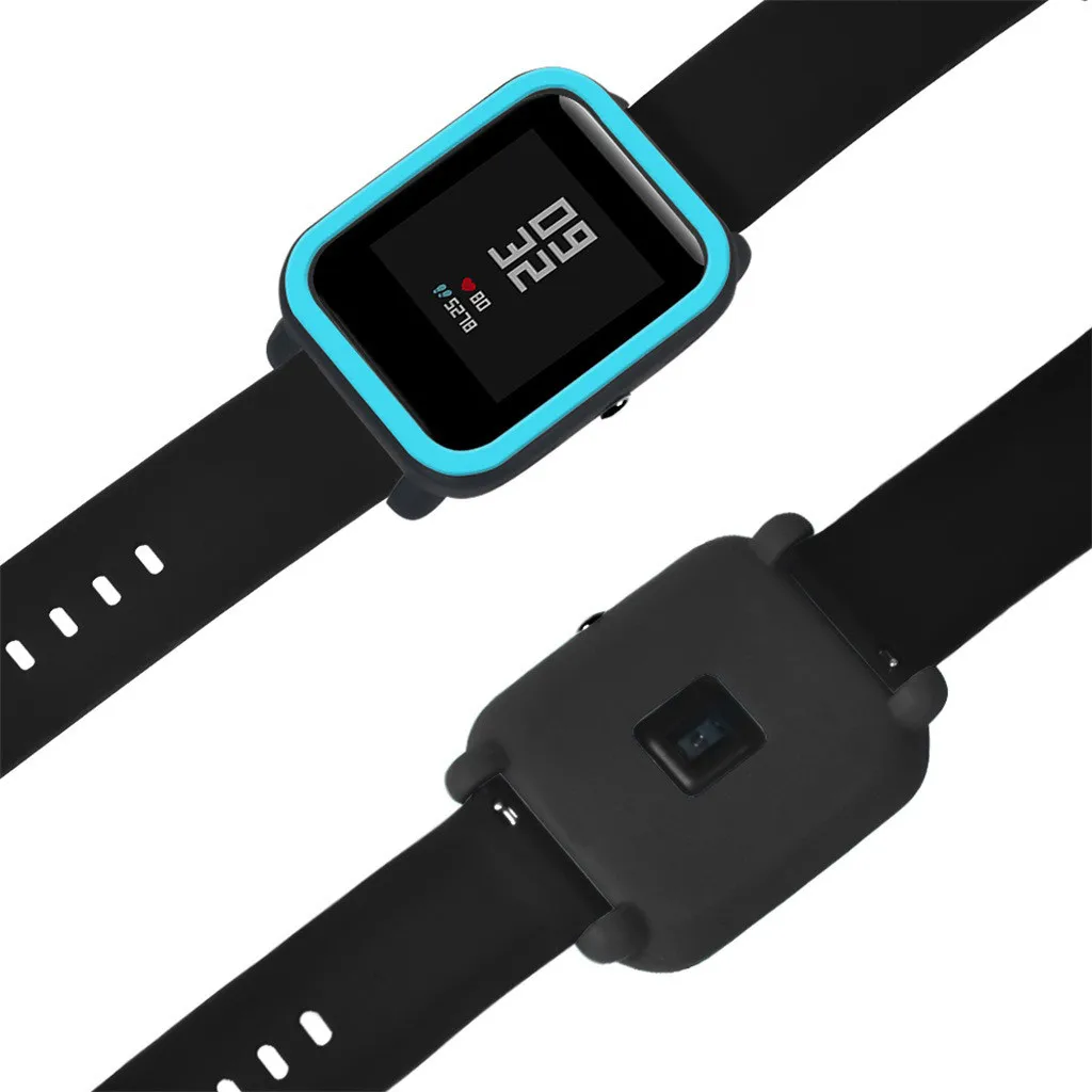 Мягкий ТПУ защитный силиконовый Полный чехол для Xiaomi Huami Amazfit Bip Молодежные часы с