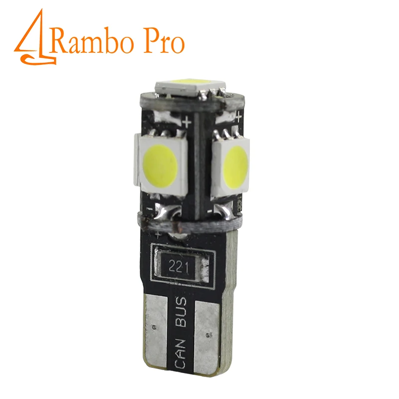 2 x W5W T10 canbus светодиодный cob светильник для автомобиля 5 SMD габаритных ламп боковые