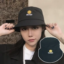 Летний дизайн со смайликом, плоский солнцезащитный козырек для рыбалки, рыбака, Боба, шапка для женщин, мужчин, Панама, Панама, шапки Chapeu Femmes, хип-хоп