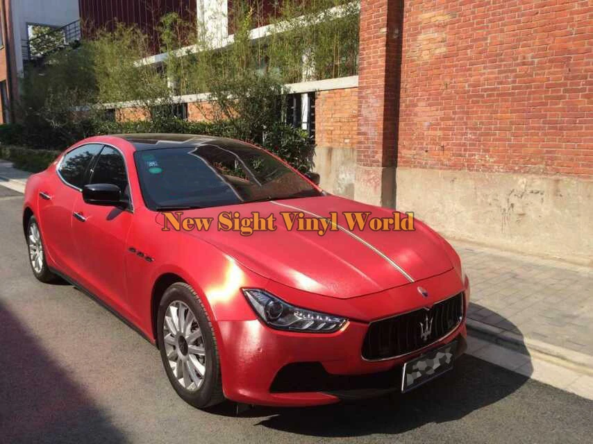 High Quality Matte Chrome Brushed Red Vinyl Wrap Folie Bubble Free For Car Wrapping Chrome Plated Steel Pipe Wrap Upschrome End Aliexpress
