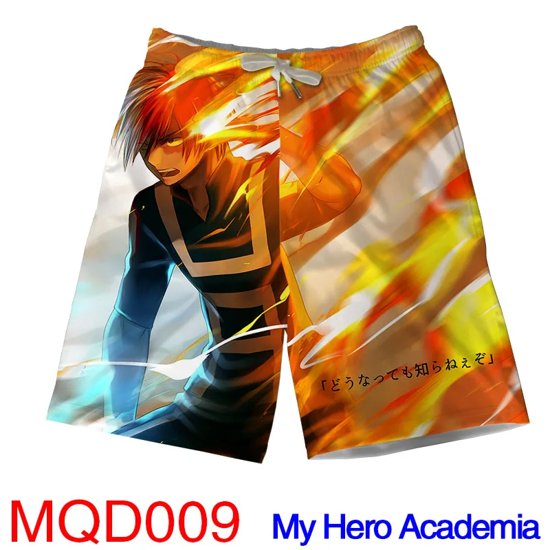 Аниме Мой Boku No Hero Academy Bakugou кацуки 3D печать Цветные Шорты повседневные шорты пляжные летние мужские Модальные пляжные шорты