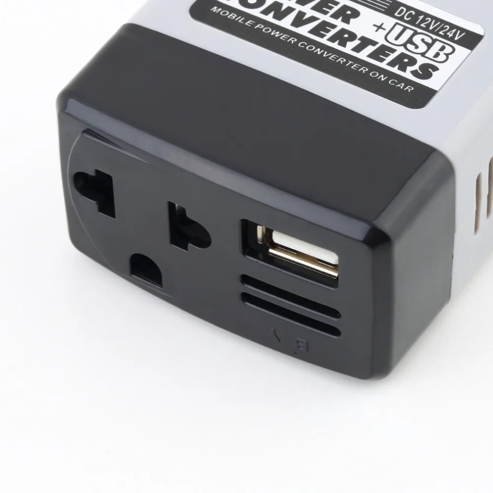 Горячее прибытие DC 12/24 V к AC 220 V/USB 6 автомобильный инвертор питания адаптер
