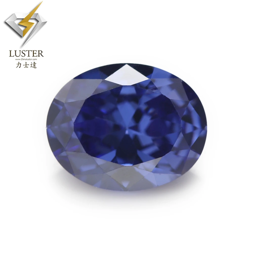 Tanzanite Oval Cut Cubic Zirconia