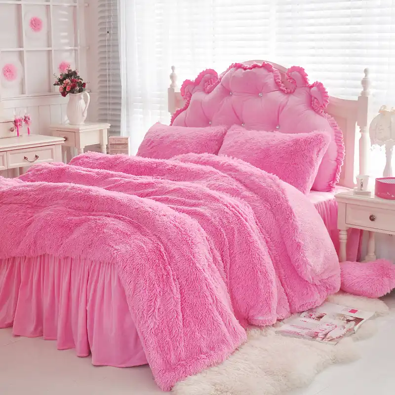 Luxury Plush Shaggy Duvet Cover Bedding Set Soft Warm Faux Fur