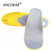 KNCOKAR 1 пара Высокое качество 3D Премиум удобные ортопедические стельки для обуви вставки высокой поддержки свода для женщин и мужчин