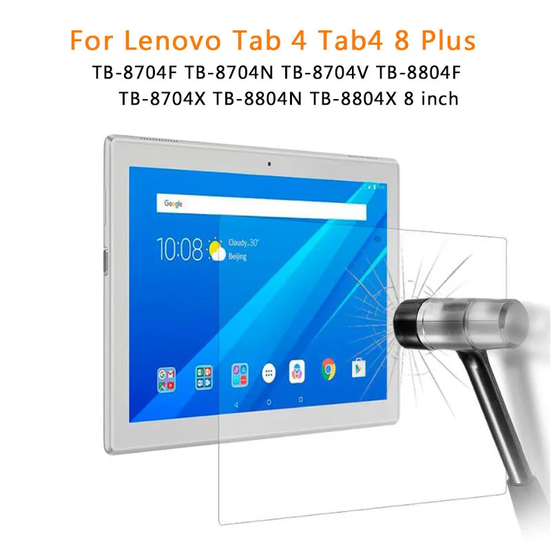 Защитный чехол из закаленного стекла для Lenovo Tab 4 8 Plus дюймов с защитной пленкой