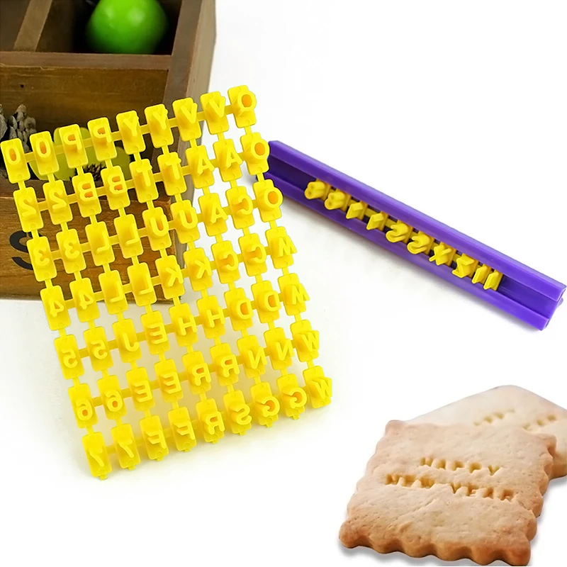 

Hot 1set Alphabet Letter Number Biscuit Cookie Cutter Press Stamp Embosser Cake Mould A165