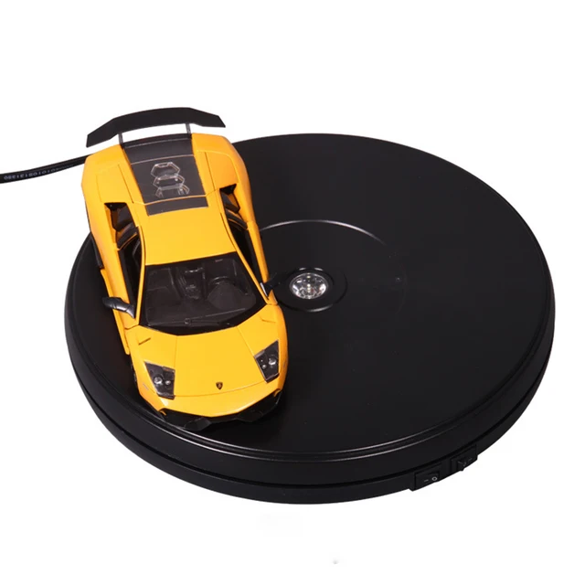 $ 25cm LED Light Rotating Display Turntable stand Base for Jewelry Hobby Collectible Up TO 15KG
