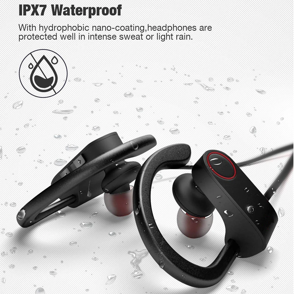 U8 Bluetooth наушники беспроводные спортивные Водонепроницаемая гарнитура