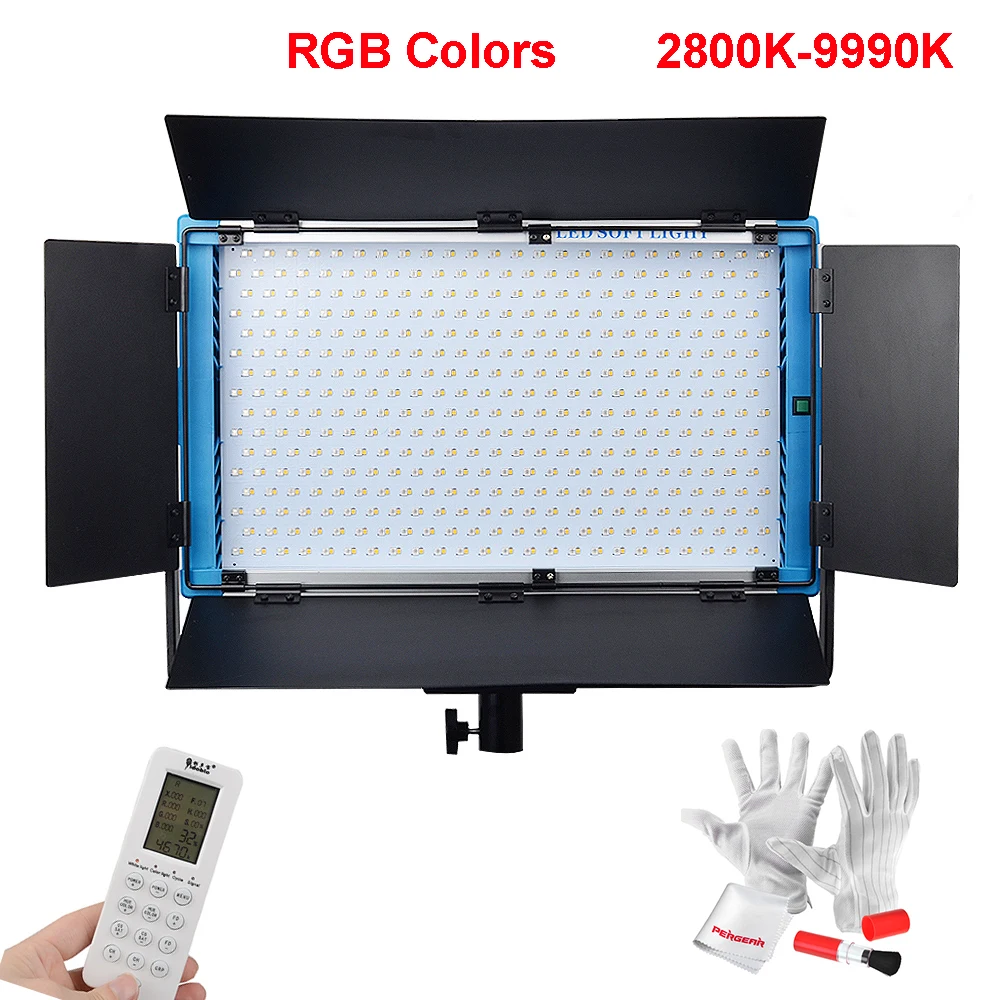 

Yidoblo LED Studio Video Panel Light RGB 2800k-9990k Adjustable CRI 95+ 180W with LCD Screen / Phone APP / Remote Control